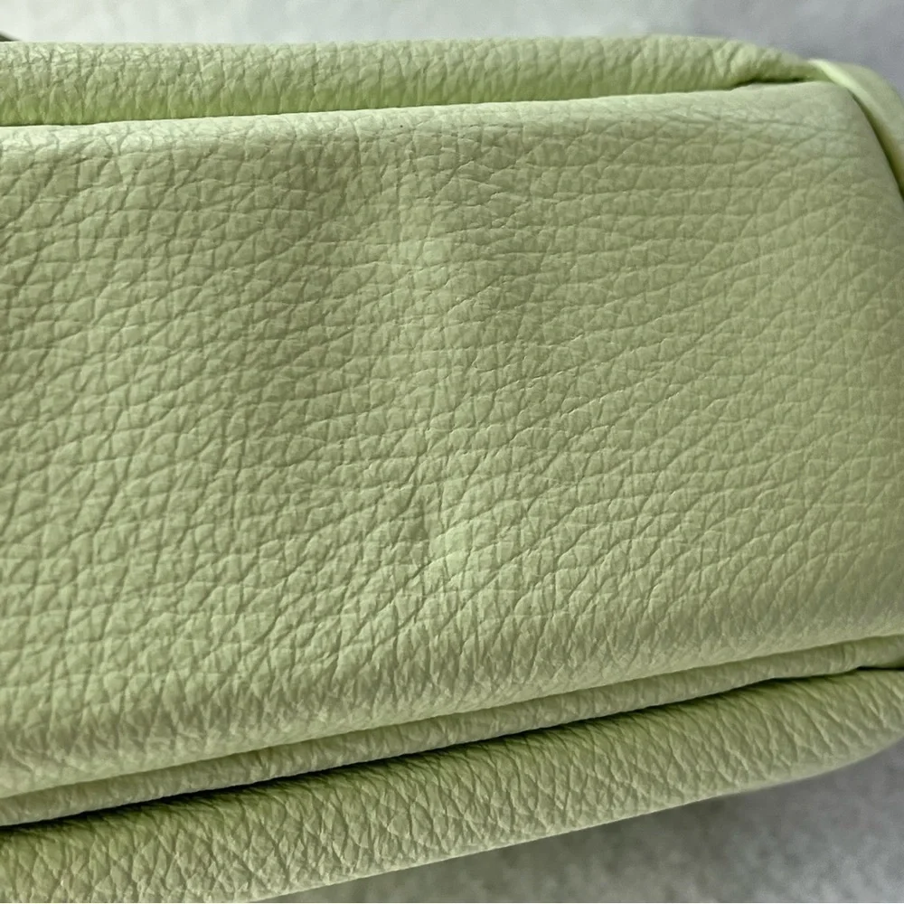 NEW HYETHE Soft Pillow Leather Mini Bag Light Lime Green Korea Crossbody